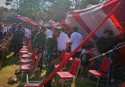 Tenda Roboh Saat Upacara Pembukaan TMMD Sengkuyung di Desa Sedayu