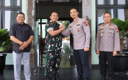 Kapolres Kebumen Bertemu Dandim dan Kajari, Memperkuat Sinergitas