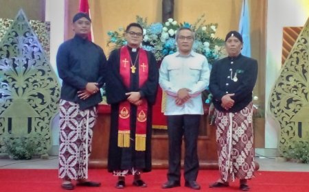 GKJ Wonocatur Miliki Pendeta Baru, Bupati Bantul Harap Bawa Kedamaian