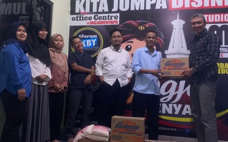 Polda DIY Gandeng Komunitas Jogja Menyapa Salurkan Bantuan Sembako