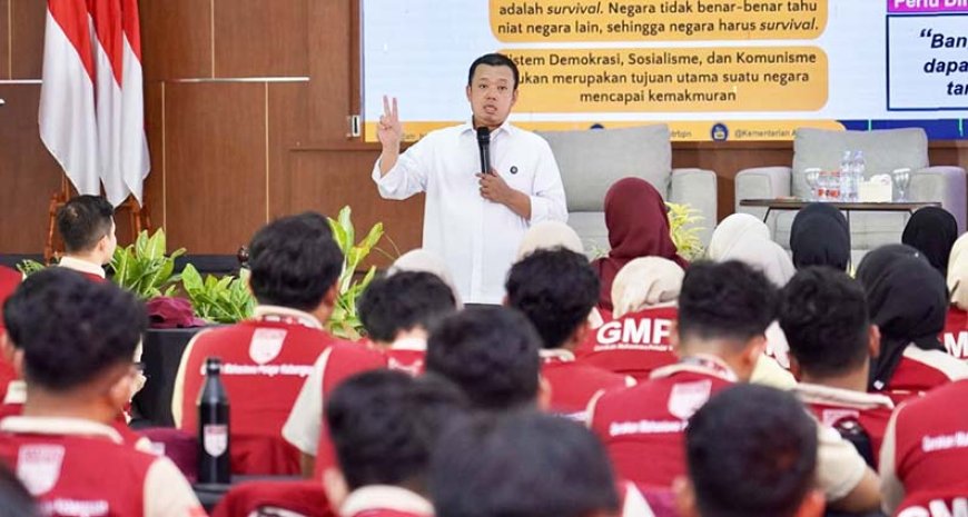 Jadi Pembicara di Diklat Pratama DPP GMPK, Menteri Nusron: Nasionalisme Menjadikan Bangsa yang Kuat