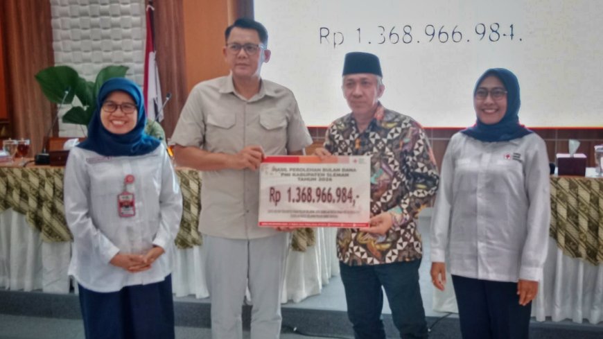 Bulan Dana PMI Sleman Raup Rp1,3 Miliar, Danang Tekankan Manfaat Nyata