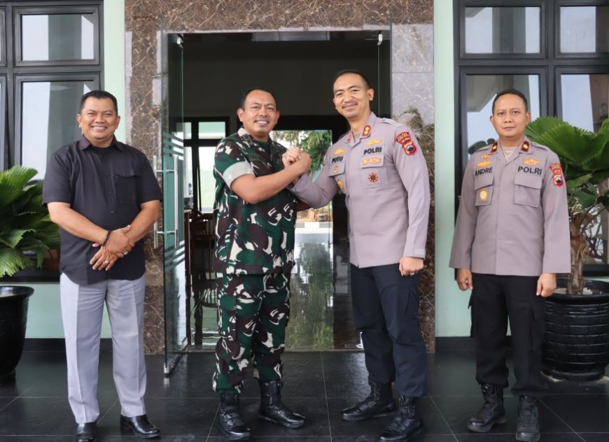 Kapolres Kebumen Bertemu Dandim dan Kajari, Memperkuat Sinergitas