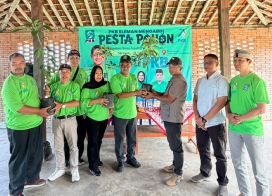 PKB Sleman Gelar “Pesta Pohon” Hijaukan Lereng Merapi