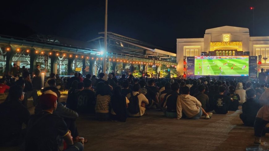 Stasiun Yogyakarta Bergemuruh Saat Gol Menit ke-106