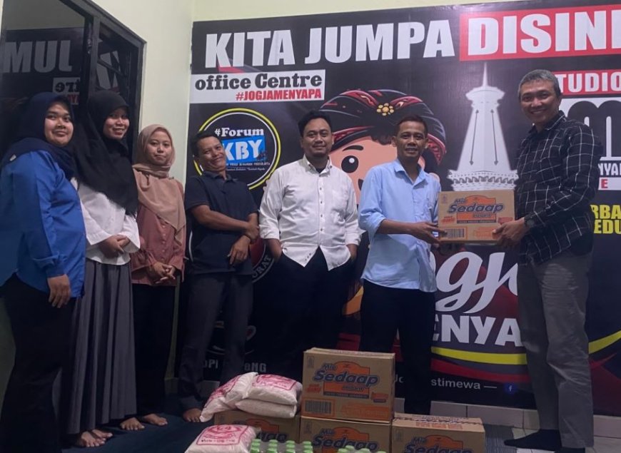 Polda DIY Gandeng Komunitas Jogja Menyapa Salurkan Bantuan Sembako