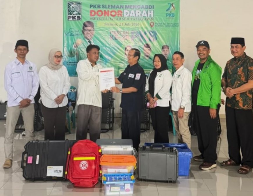 DPC PKB Sleman Gelar Aksi Donor Darah di Kalasan