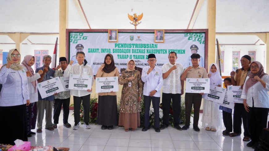 Baznas Kebumen Salurkan Rp1,56 Miliar ZIS untuk 3.082 Mustahik