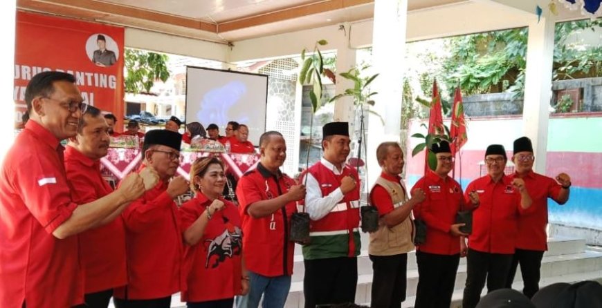PDI Perjuangan Yogyakarta Lantik Pengurus di Tepi Sungai Gajah Wong