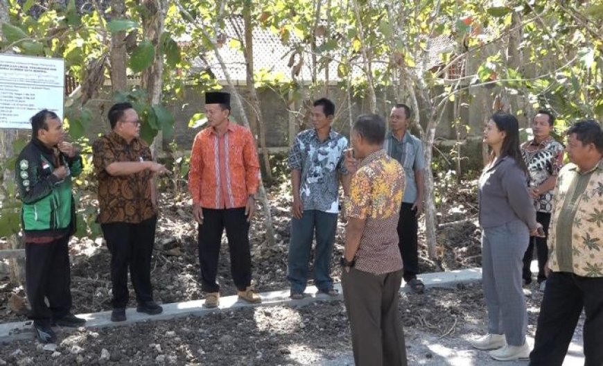 Ketua DPRD DIY Nuryadi Tinjau Pembangunan Talud di Gunungkidul